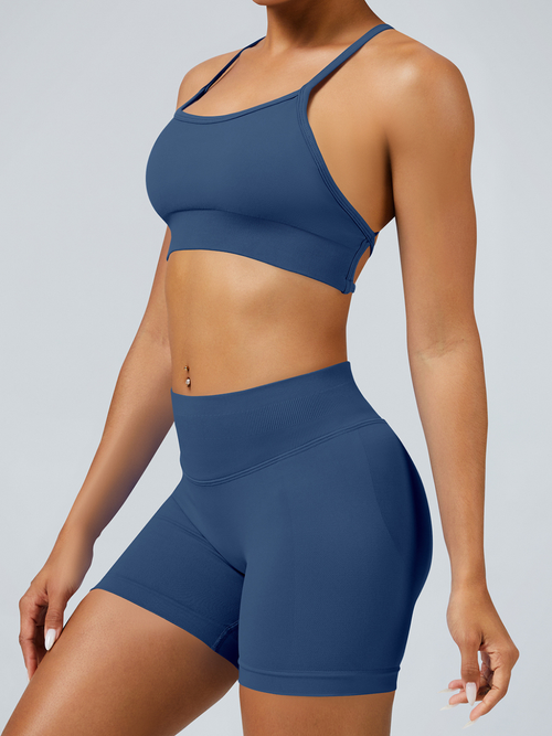 Ribbed Seamless Short Set - View 16
