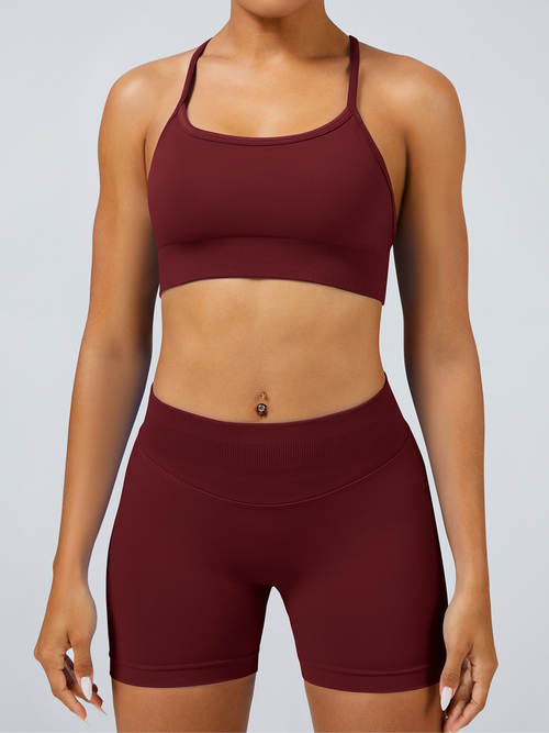 Ribbed Seamless Short Set - View 19