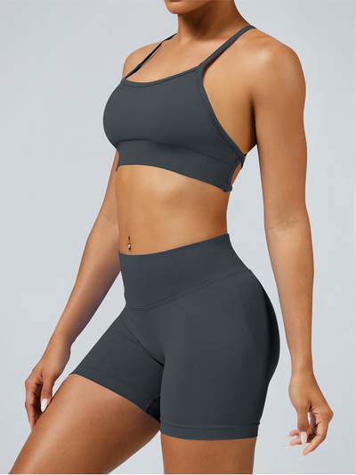 Ribbed Seamless Short Set - View 22