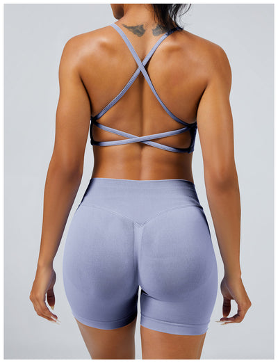 Ribbed Seamless Short Set - View 2