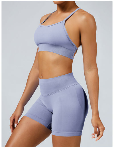 Ribbed Seamless Short Set - View 3