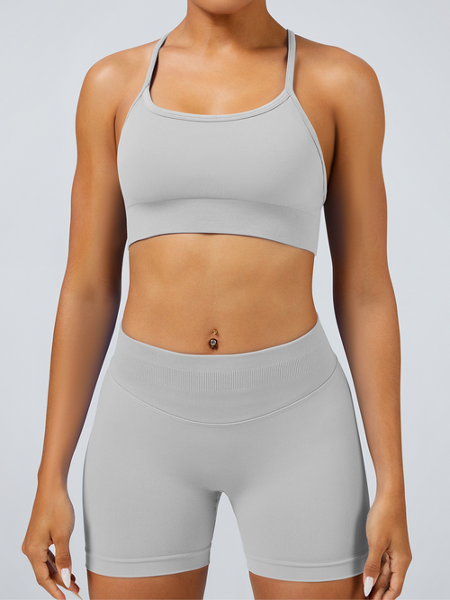 Ribbed Seamless Short Set - View 13